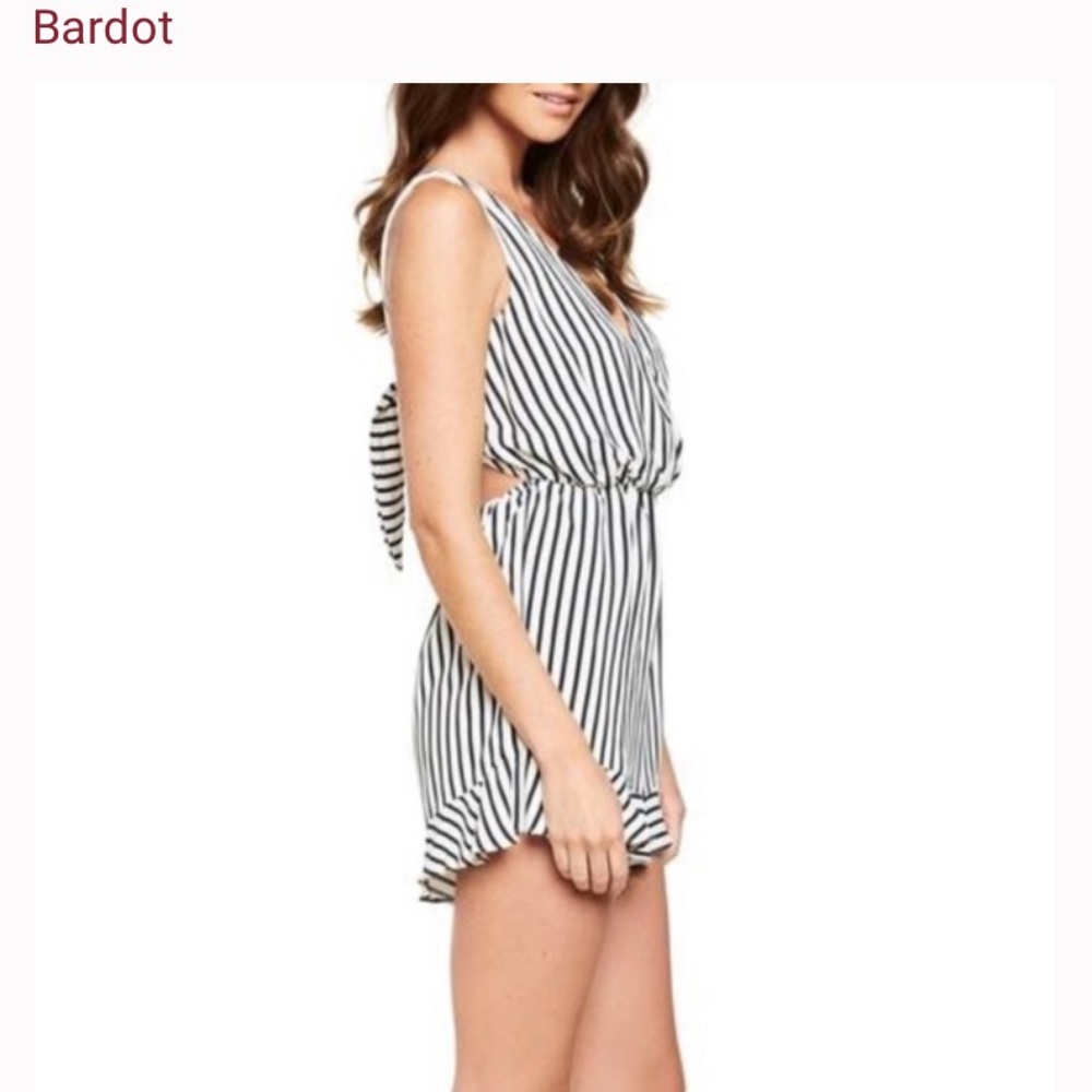 NWOT Bardot striped romper